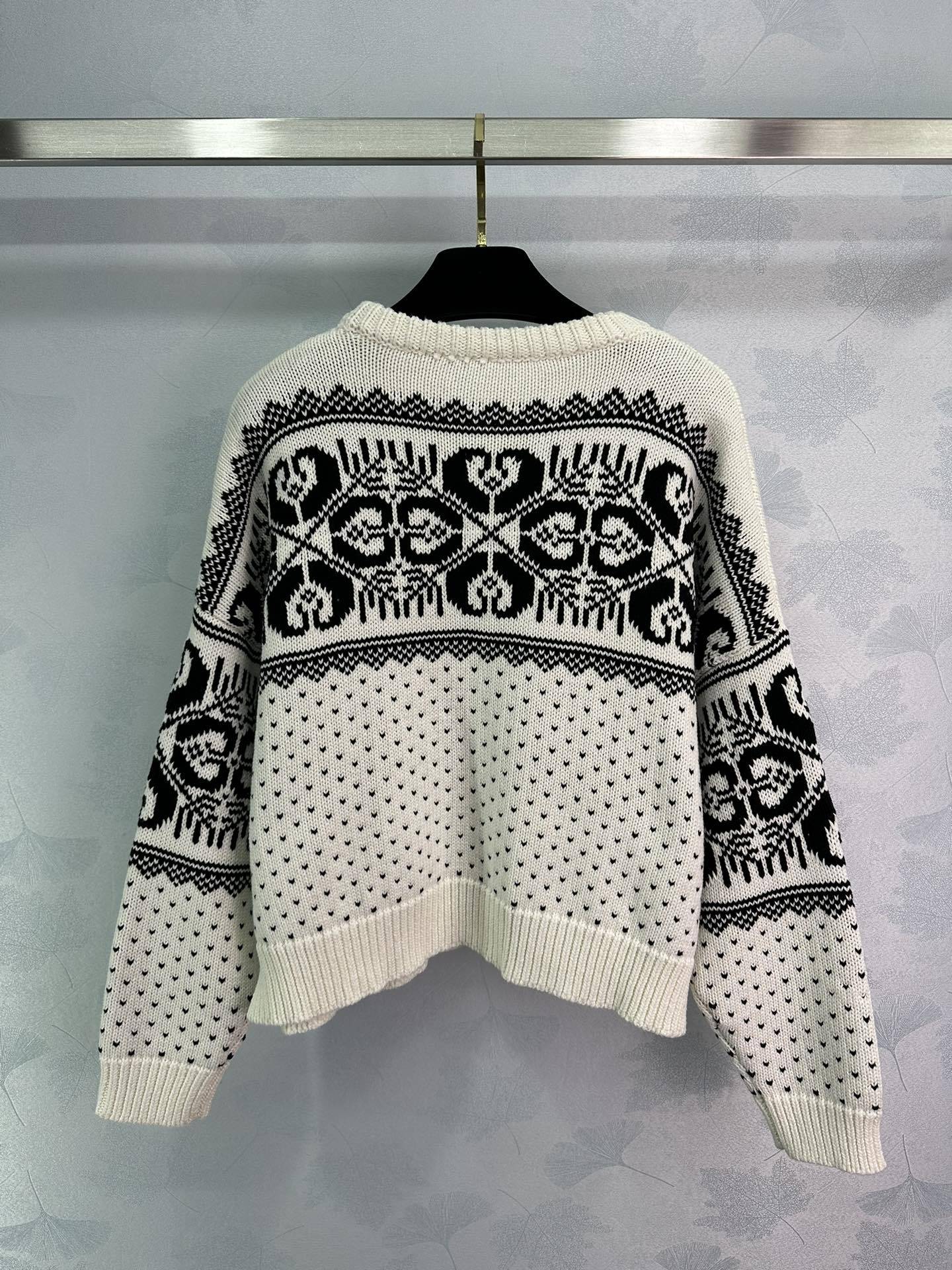 Make a Statement: GXZ Checkerboard Knit Sweater
