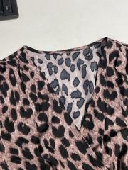 GXZ Leopard Print Midi Wrap Dress - Bold & Elegant Style