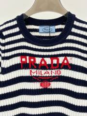 Timeless Elegance: GXZ Striped Knit Sweater with Embroidered Logo