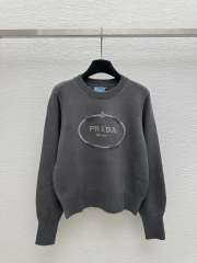 GXZ Elegant Cable Knit Cardigan with Embroidered Logo