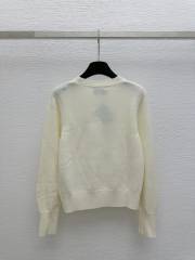 GXZ Elegant Cable Knit Cardigan with Embroidered Logo