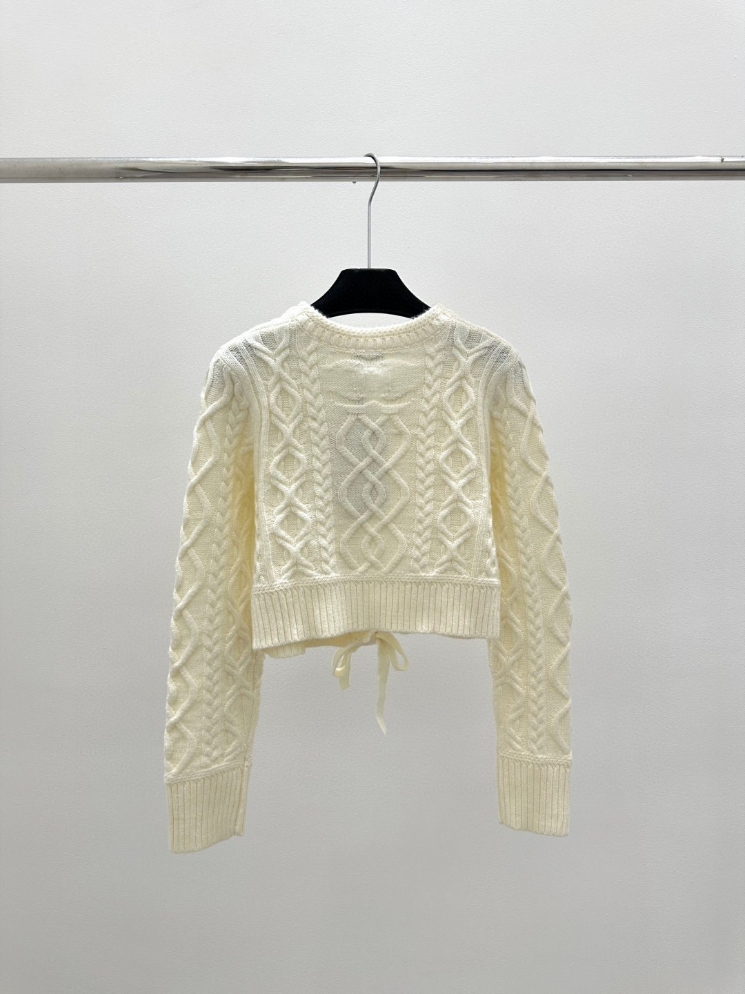Chanel-Inspired Cable Knit Cardigan – Elegance with Feminine Touches