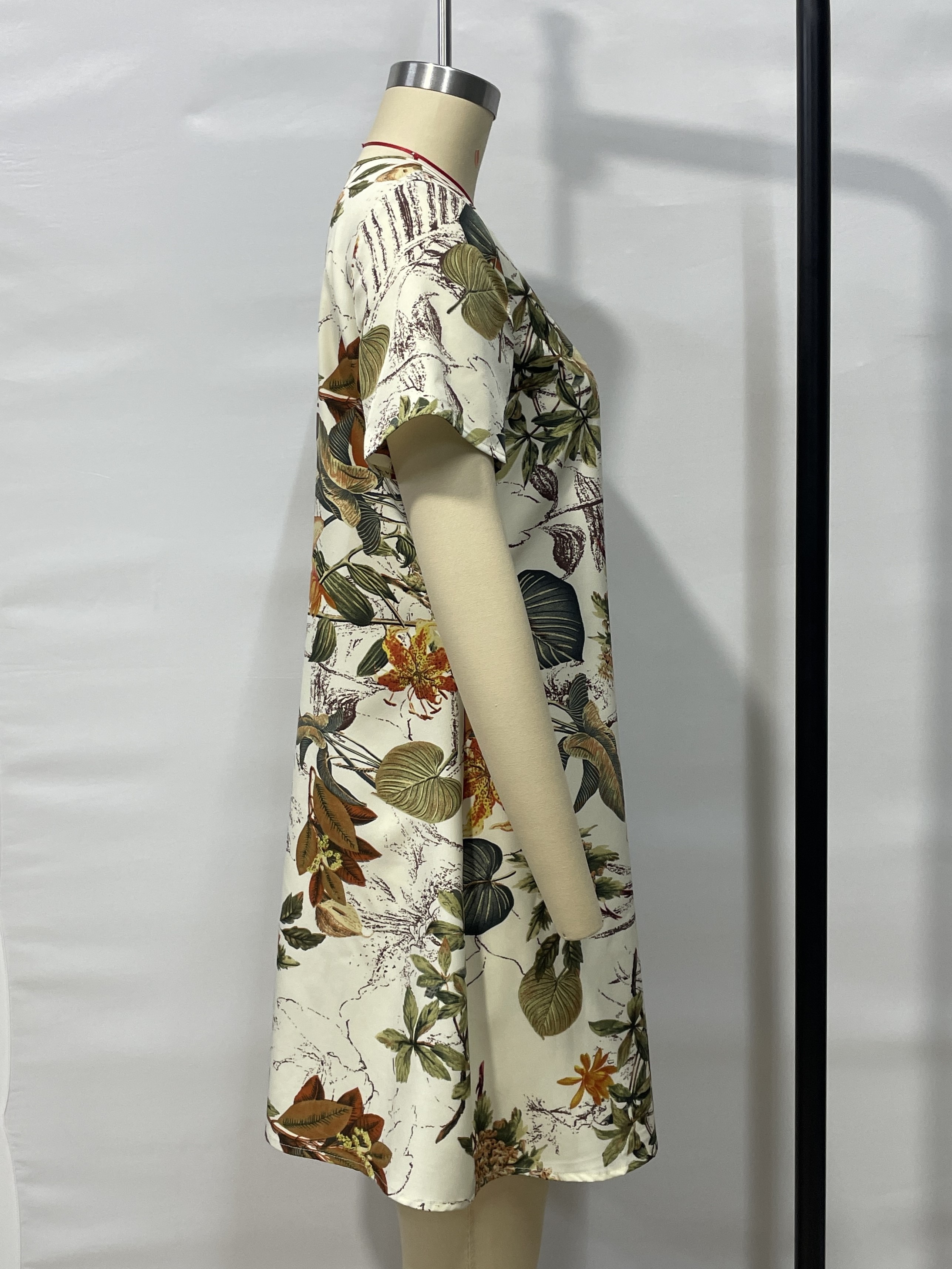 GXZ Tropical Floral Print Summer Dress - Relaxed and Stylish