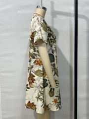 GXZ Tropical Floral Print Summer Dress - Relaxed and Stylish