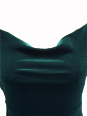 GXZ Elegant Velvet Bodycon Dress - Perfect for Evening Glamour