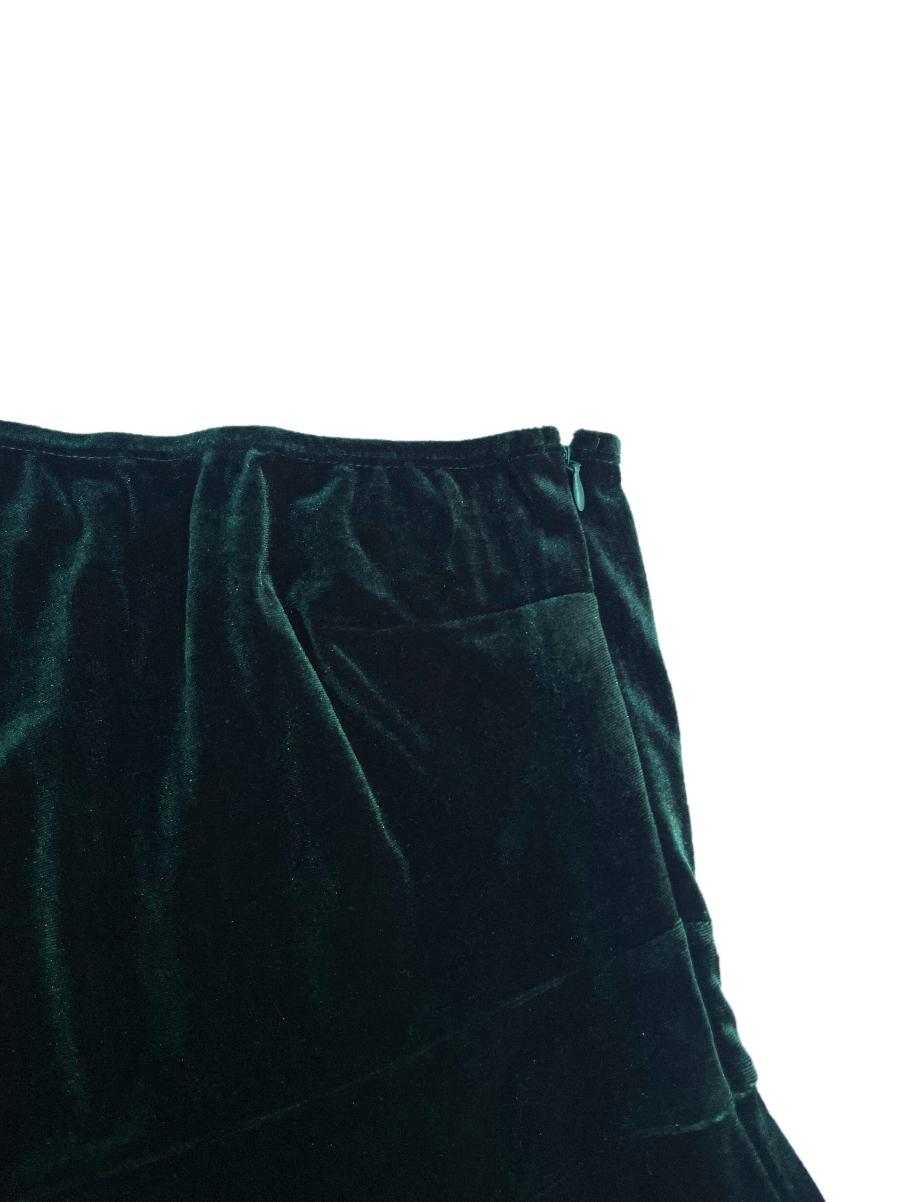 GXZ One-Shoulder Velvet Dress with Dramatic Draping and Side Slit