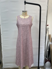 GXZ Sleeveless Leopard Print Midi Dress - Casual Chic and Effortless Style