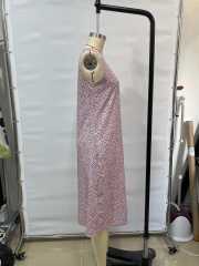 GXZ Sleeveless Leopard Print Midi Dress - Casual Chic and Effortless Style