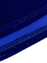 GXZ Glitter One-Shoulder Velvet Dress - A Showstopper for Evening Elegance