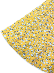 GXZ Women's Yellow Floral Wrap Dress – Effortless Summer Elegance