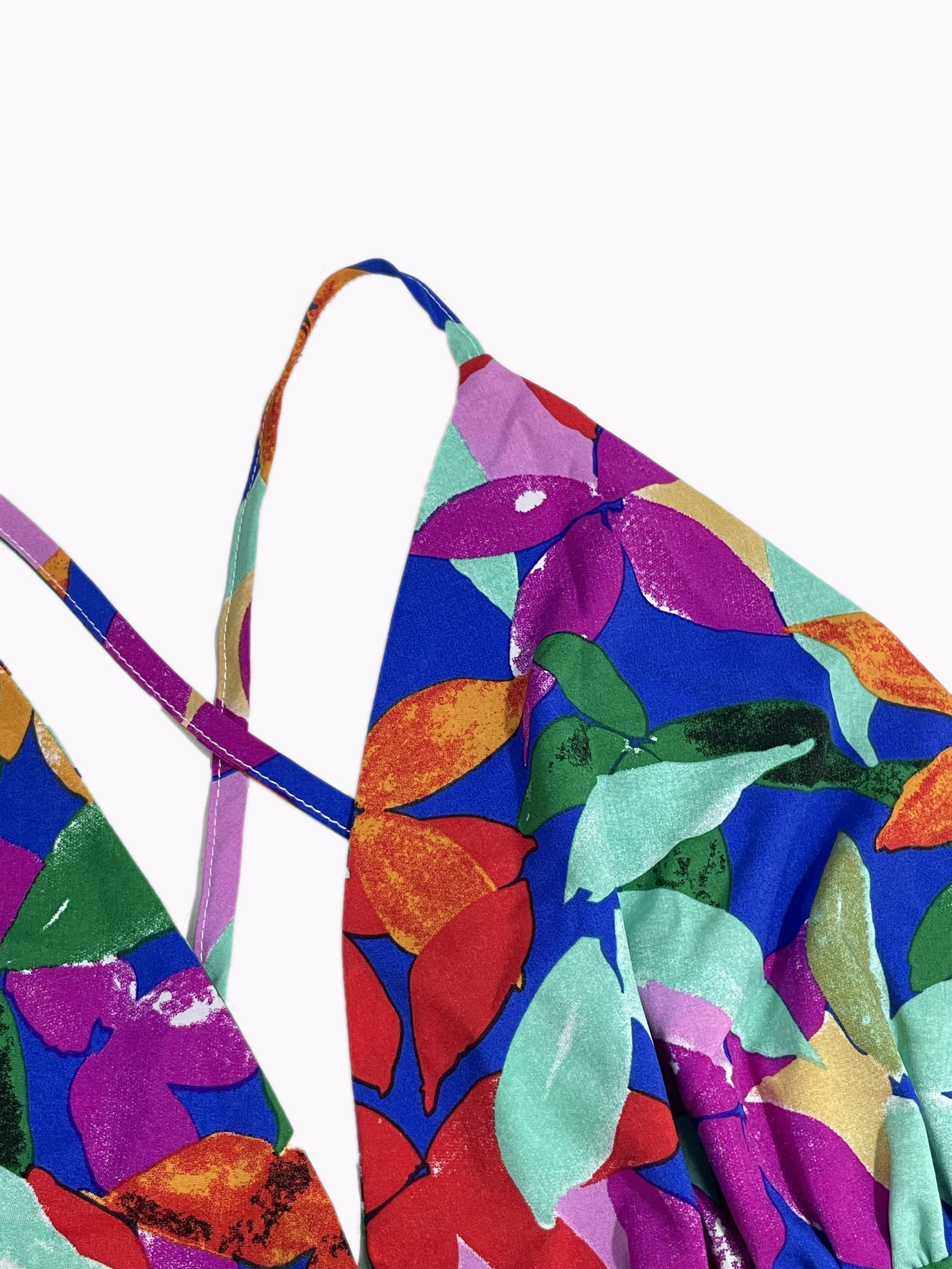 GXZ Women’s Colorful Floral Cut-Out Maxi Dress – A Vibrant Summer Statement
