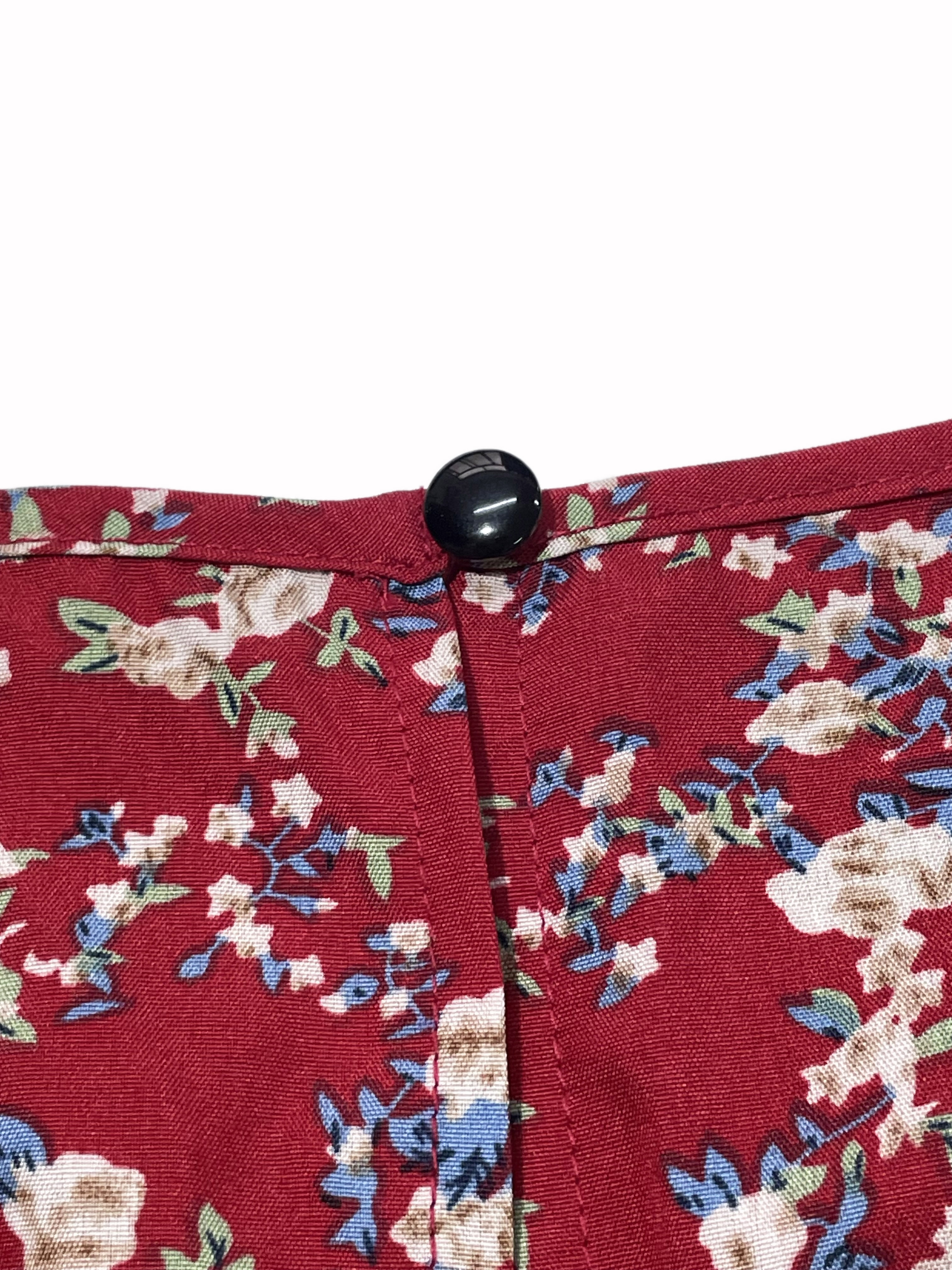 GXZ Red Floral Midi Dress – Timeless Elegance for Every Occasion