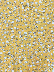 GXZ Women's Yellow Floral Wrap Dress – Effortless Summer Elegance