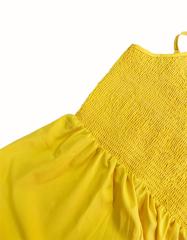 GXZ Women’s Yellow Halter Maxi Dress – Bold Elegance for Every Occasion