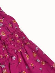 GXZ Red Floral Midi Dress – Timeless Elegance for Every Occasion