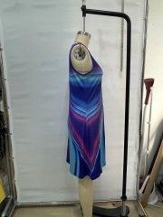 GXZ Shimmering Gradient Sleeveless Dress – Radiate Elegance