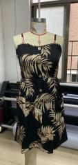 GXZ Tropical Leaf Print Sundress – Effortless Summer Style