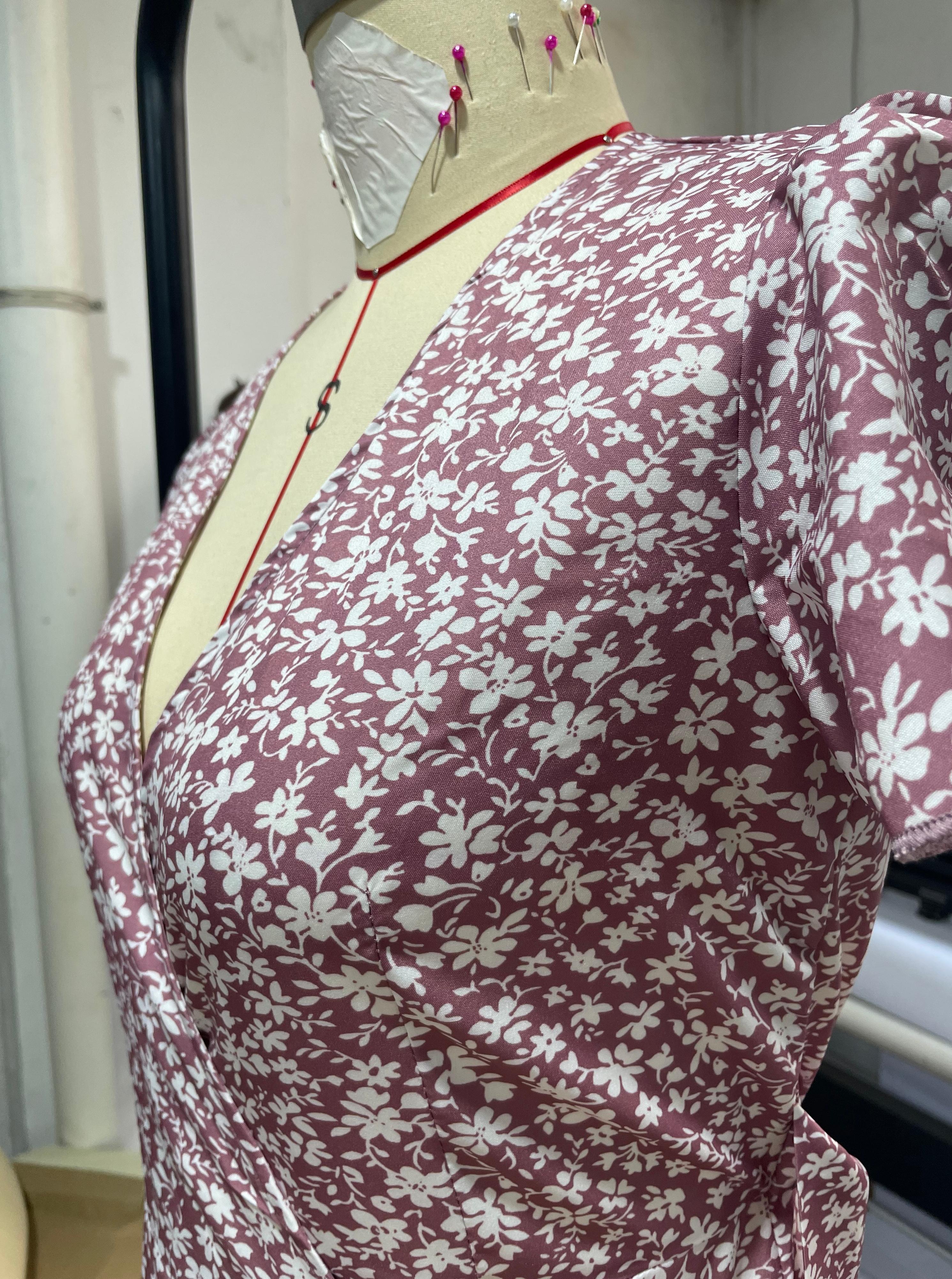 GXZ Floral Wrap Midi Dress – The Perfect Blend of Comfort and Summer Elegance