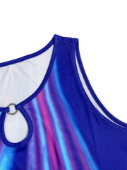 GXZ Shimmering Gradient Sleeveless Dress – Radiate Elegance