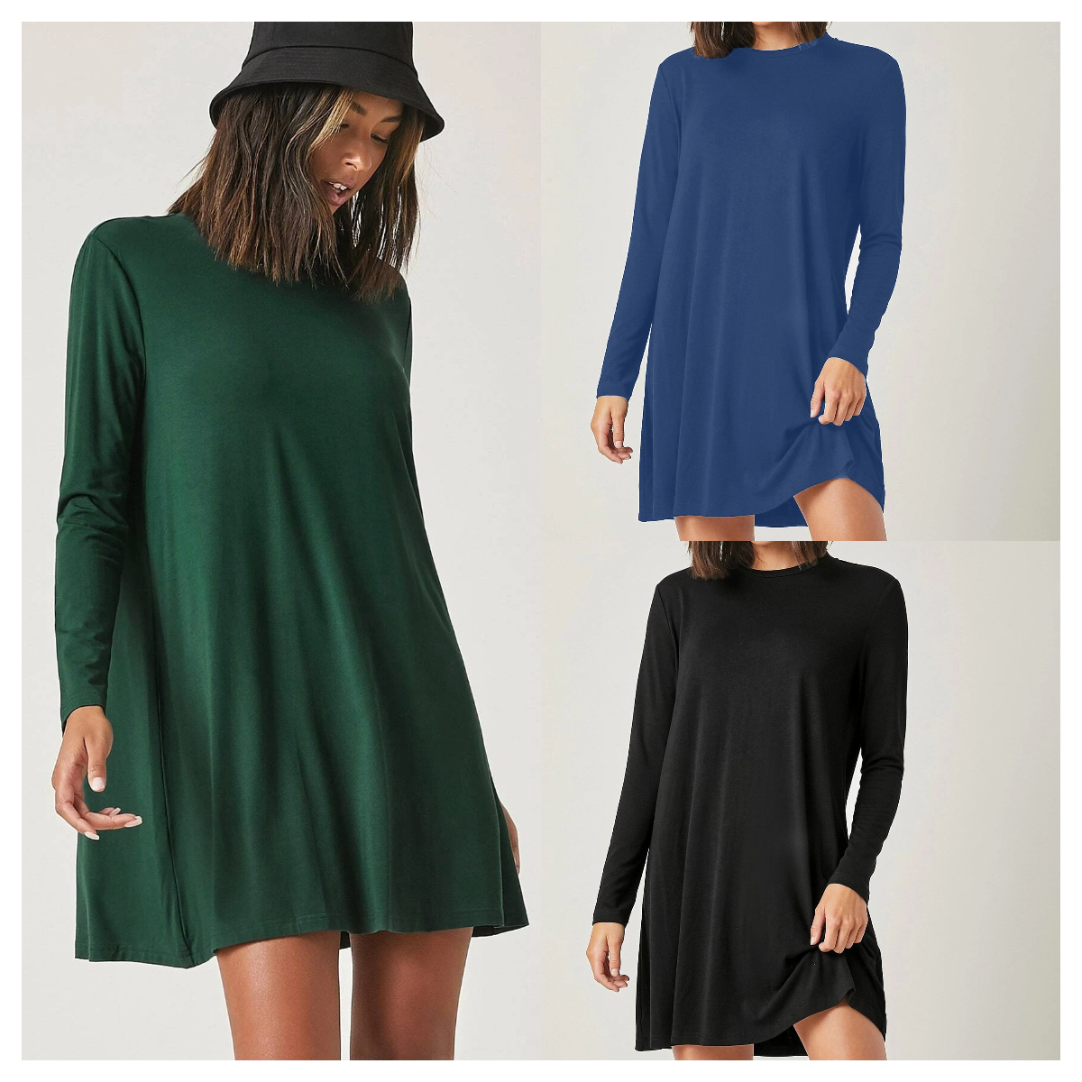 GXZ Women's Oversized T-Shirt Dress – Casual Comfort Meets Modern Style