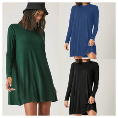 GXZ Women's Oversized T-Shirt Dress – Casual Comfort Meets Modern Style