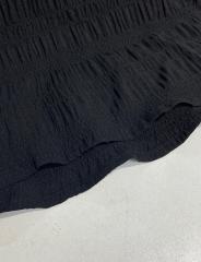 GXZ Women's Black Tiered Maxi Skirt – Effortlessly Elegant and Versatile