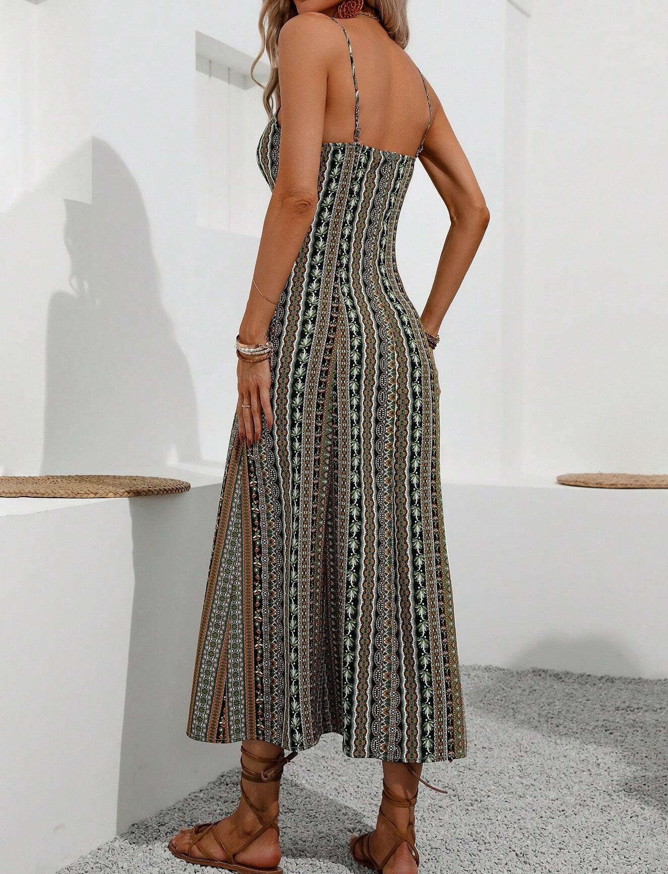 Unleash Your Wild Side: GXZ Leopard Wrap Maxi Dress