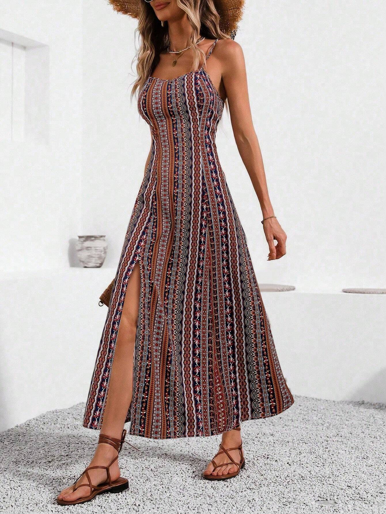 Unleash Your Wild Side: GXZ Leopard Wrap Maxi Dress