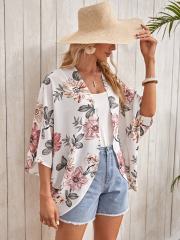 GXZ Women's Lightweight Floral Kimono Cardigan – Perfect for Effortless Elegance