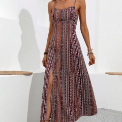 Unleash Your Wild Side: GXZ Leopard Wrap Maxi Dress