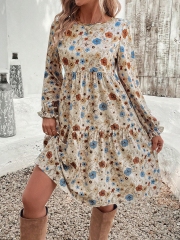 Bohemian Chic: GXZ Floral Smock Dress
