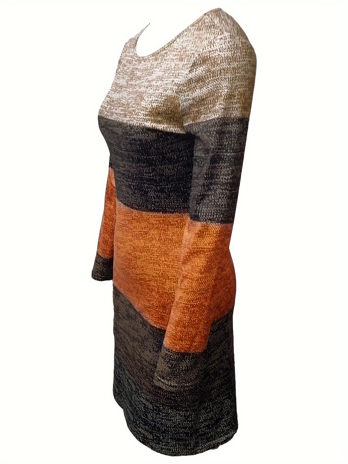 GXZ Women's Gradient Colorblock Dress – A Bold Statement in Comfort and Style