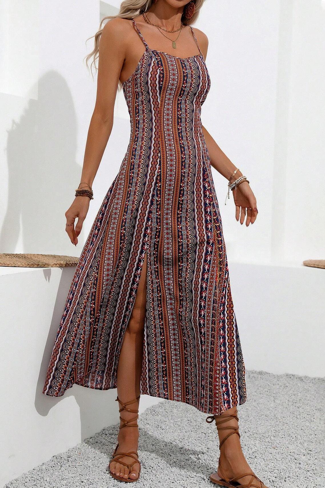 Unleash Your Wild Side: GXZ Leopard Wrap Maxi Dress