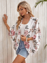 GXZ Women's Lightweight Floral Kimono Cardigan – Perfect for Effortless Elegance