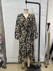 Unleash Your Wild Side: GXZ Leopard Wrap Maxi Dress