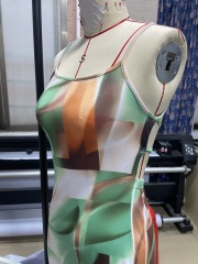 GXZ Abstract Printed Maxi Dress – Where Art Meets Fashion