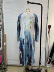 Embrace Elegance with GXZ’s Abstract Watercolor Dress