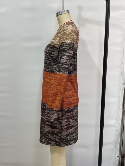 GXZ Women's Gradient Colorblock Dress – A Bold Statement in Comfort and Style
