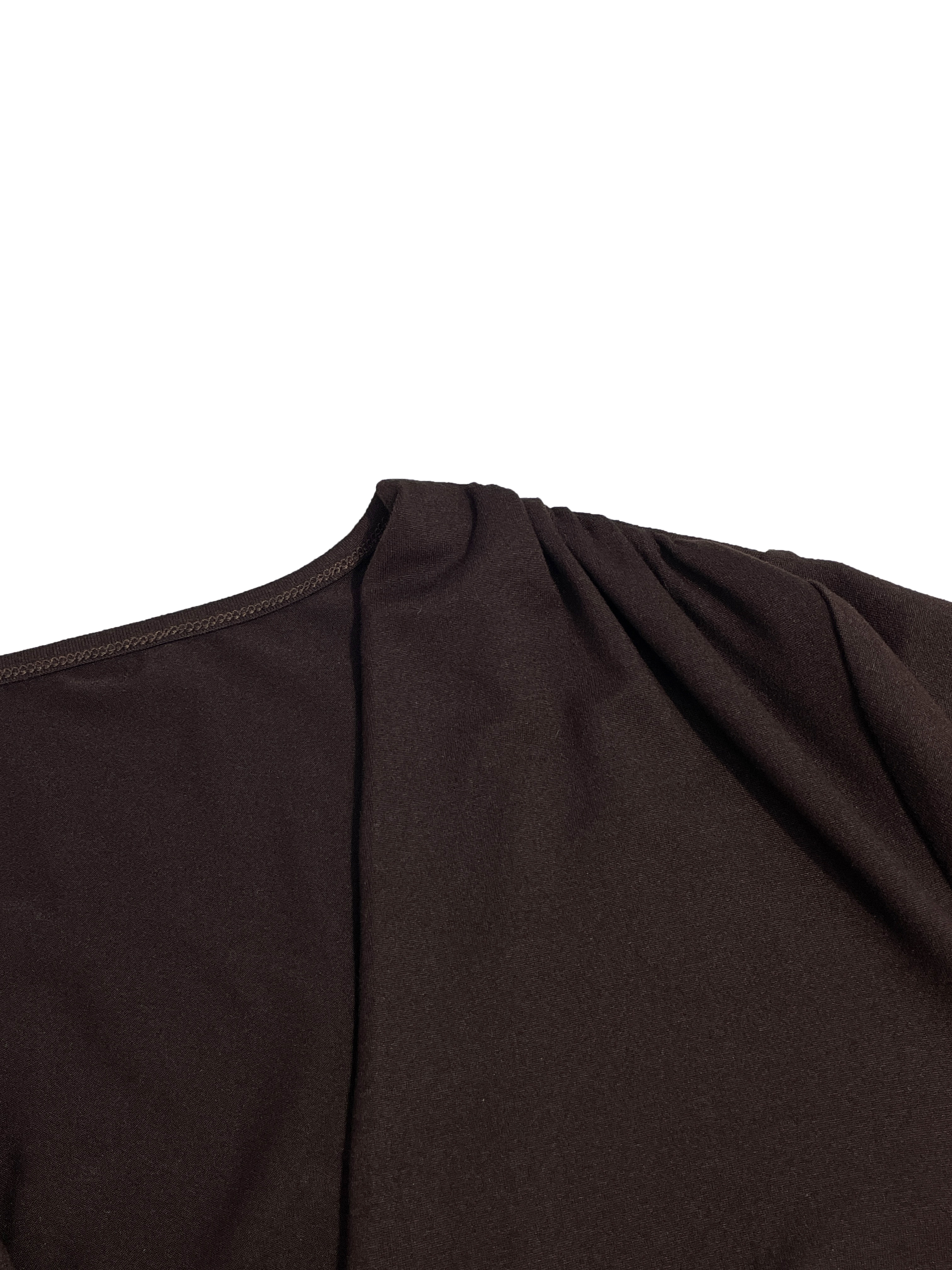 GXZ Women's Long Sleeve V-Neck Ruched Maxi Dress