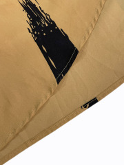 GXZ Women's Sleeveless Wrap Midi Dress with Artistic Print