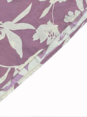 GXZ Women's Floral Cutout Maxi Dress with Puff Sleeves