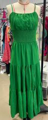 GXZ Women's Spaghetti Strap Green Maxi Dress