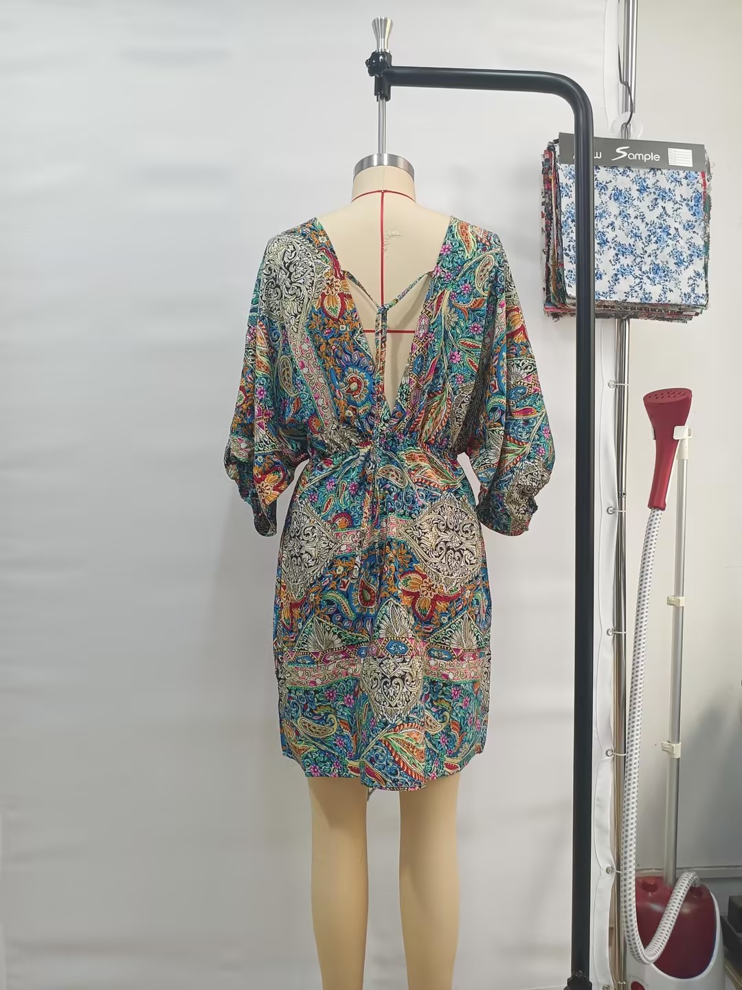 GXZ Women's Boho Print Beach Dress