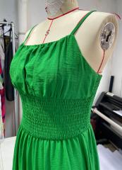 GXZ Women's Spaghetti Strap Green Maxi Dress