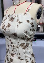 GXZ Floral Spaghetti Strap Midi Dress