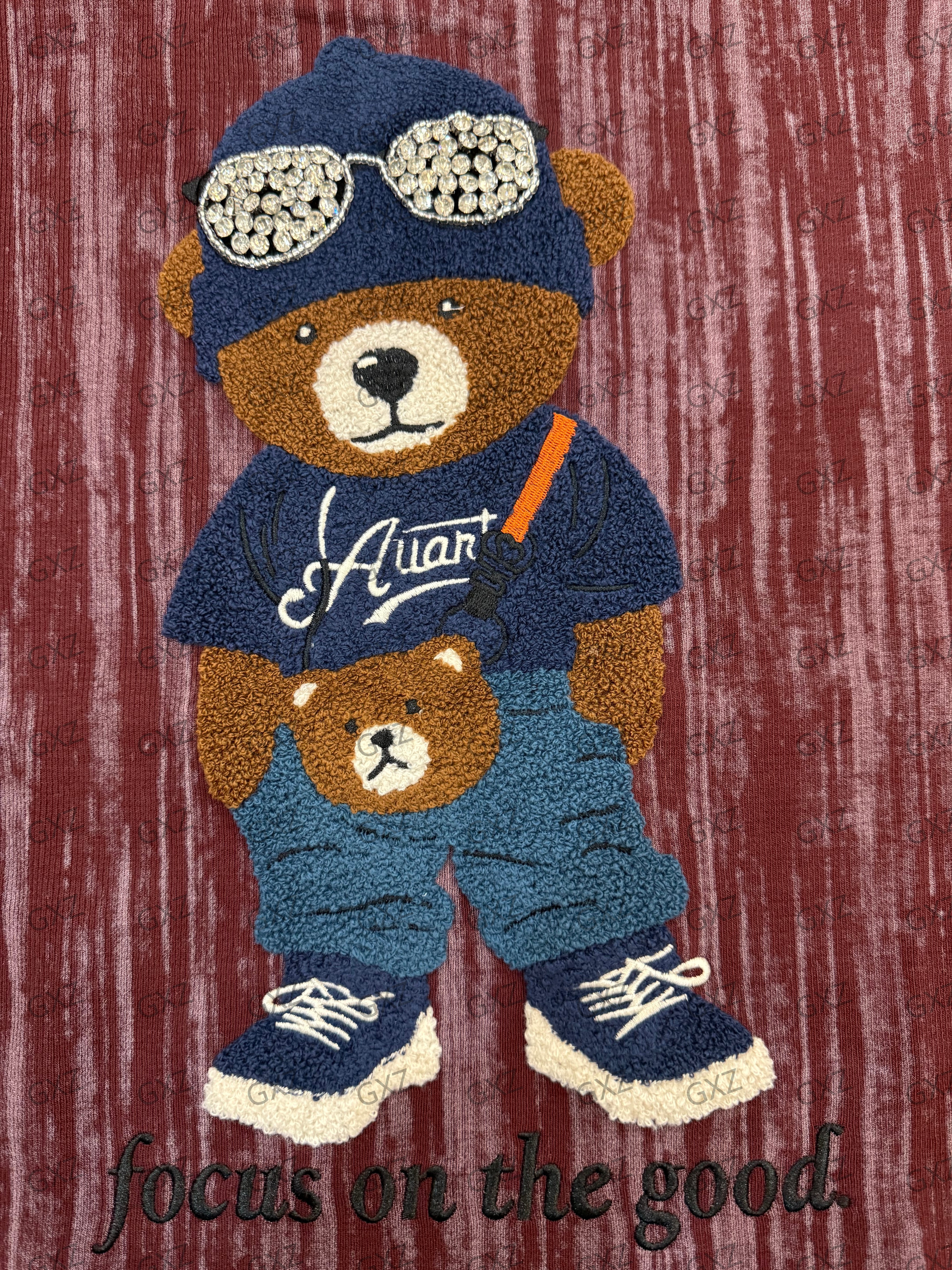 GXZ Men's Graphic Bear T-Shirt | Premium Cotton Casual Tee