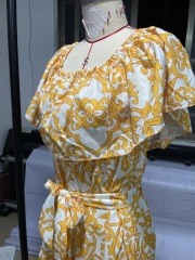 GXZ Women's Off-Shoulder Bohemian Maxi Dress | Summer Beach Style