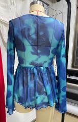 GXZ Women's Sheer Floral Print Blouse | Lightweight Summer Top