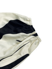 GXZ Women's Abstract Print High-Neck Jumpsuit Elegant Wide-Leg Design