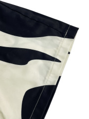 GXZ Women's Abstract Print High-Neck Jumpsuit Elegant Wide-Leg Design